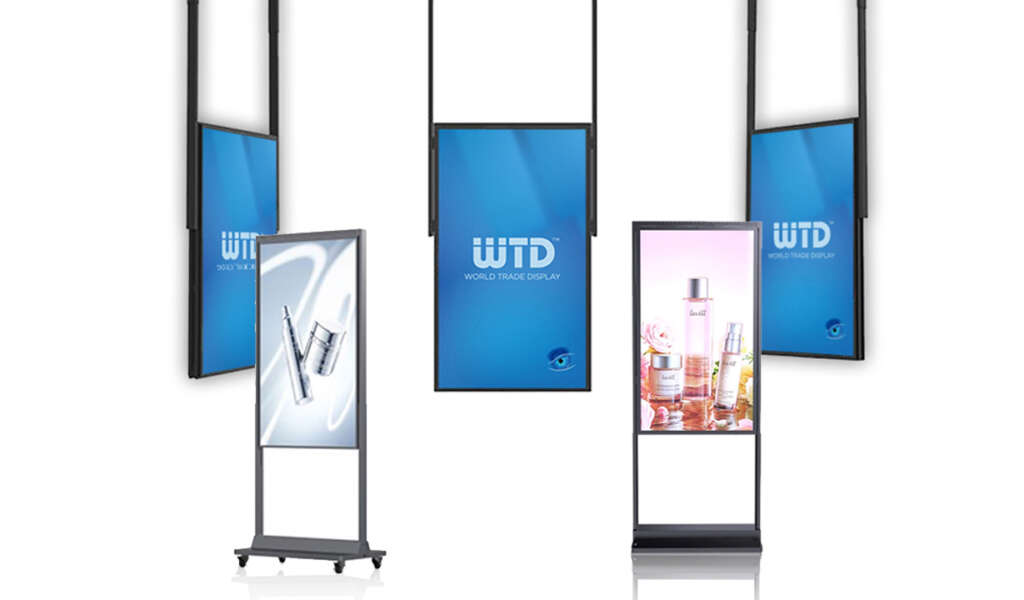NO Touch Standing VENTU Dual Display EN