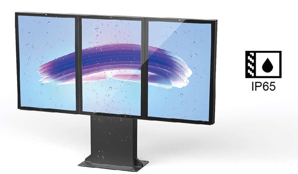 No Touch Digital Menu Board Triple Display DOCAS EN