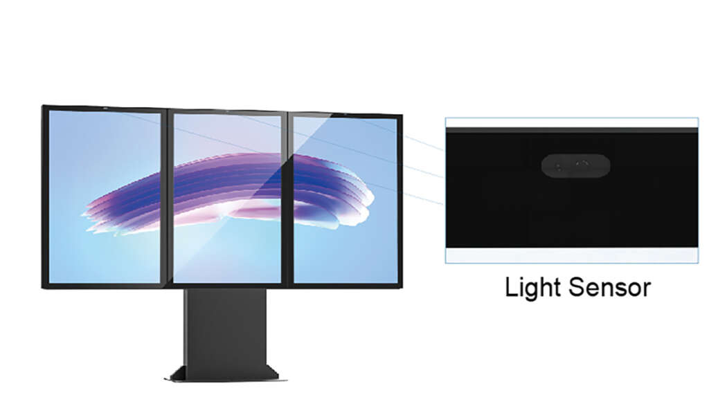 No Touch Digital Menu Board Triple Display DOCAS EN