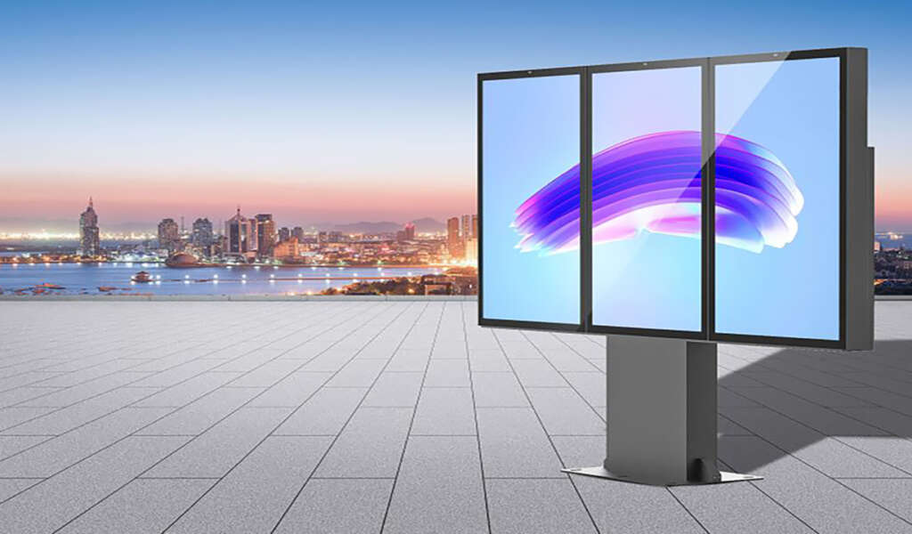 No Touch Digital Menu Board Triple Display DOCAS EN