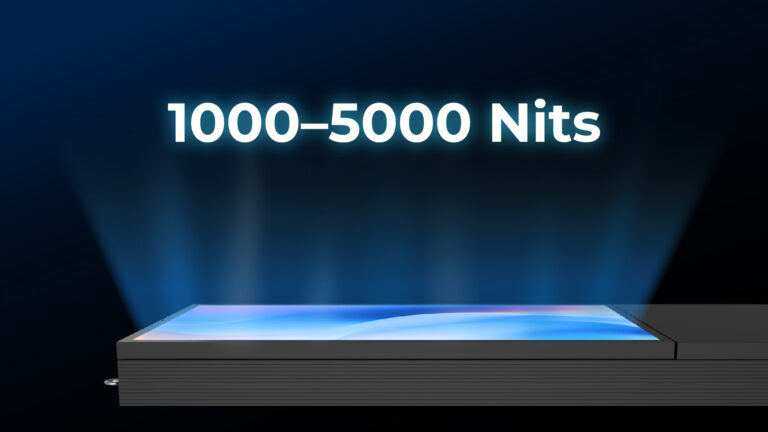 Brightness: 1000–5000 nits