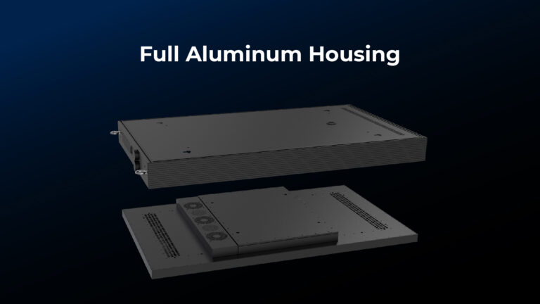 Scocca interamente in alluminio con durata outdoor ≥7 anni