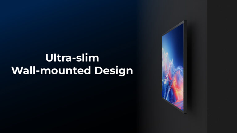 Ultra-slim wall mounted design