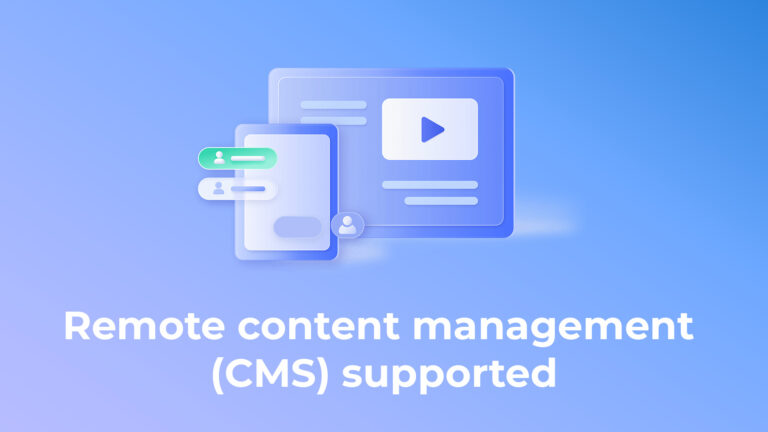 Remote content management CMS supported